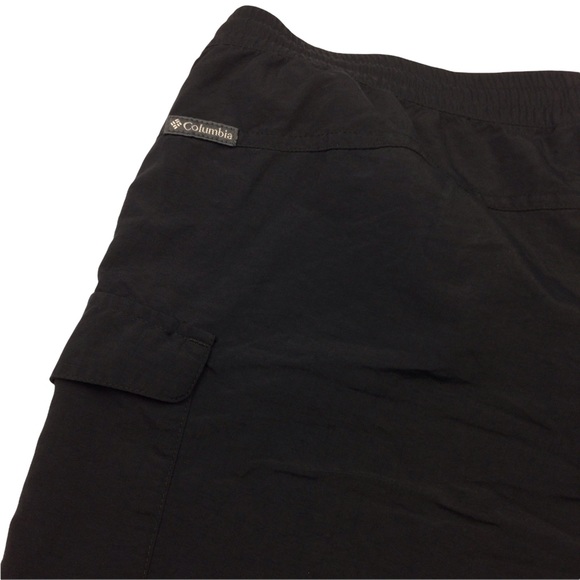 Columbia Cargo Hiking Shorts Black Zip Up, Button & Draw String Women’s Large - Picture 8 of 12